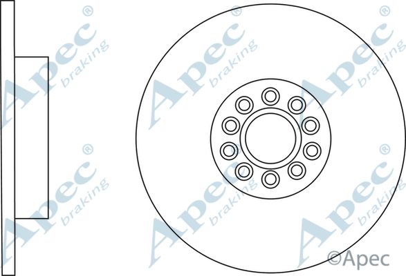 APEC BRAKING Тормозной диск DSK2953